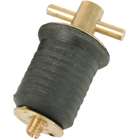 Newalthlete S0294C 1.25 in. Brass Twist Bailer Plug, Single Screw NE3026620